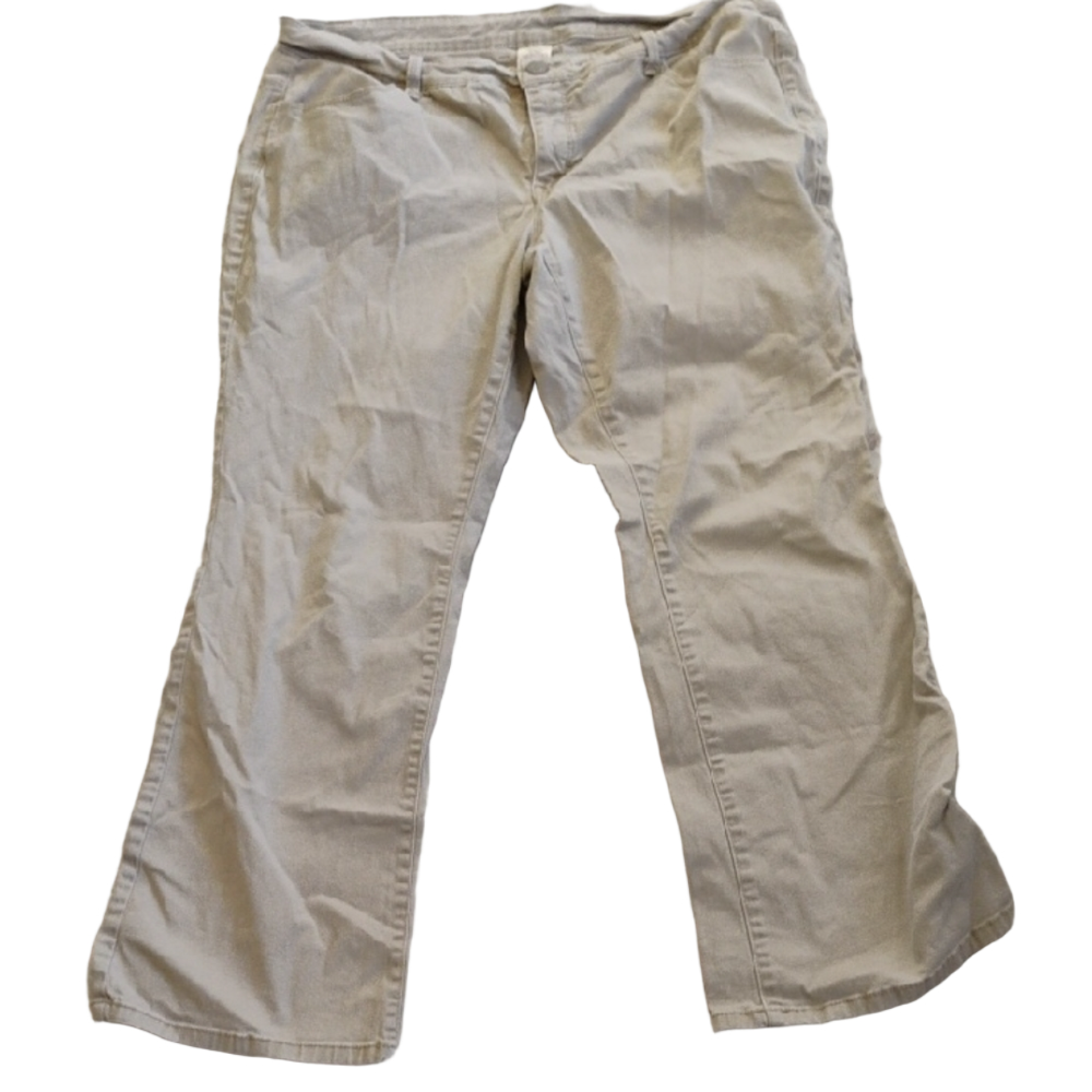 Classic Women's Tan Straight-Leg Pants